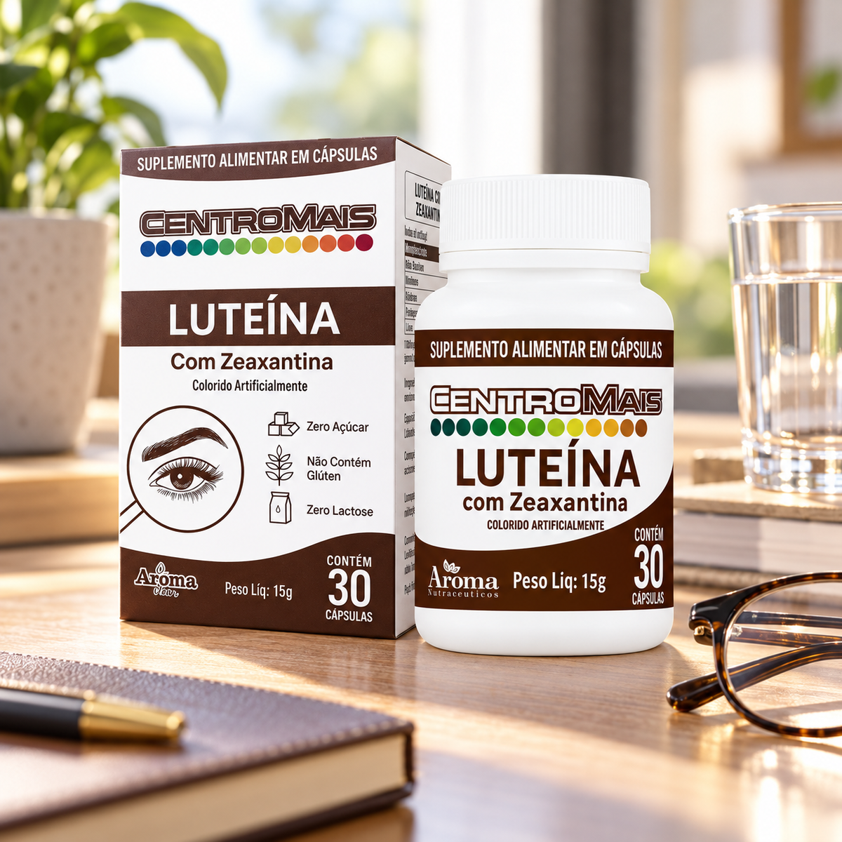 CentroMais Luteína com Zeaxantina - 30 Cápsulas