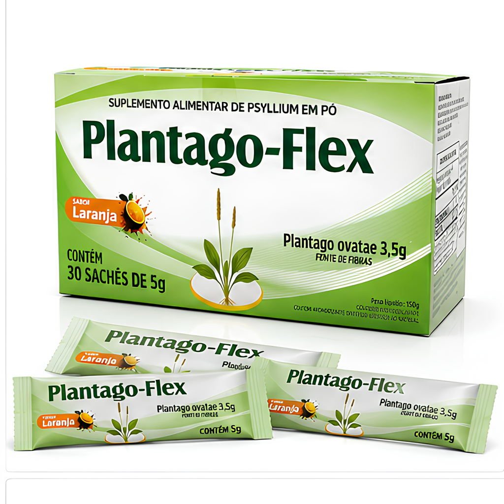 Plantago-Flex Psyllium em Pó Para Saciedade - Fibra Solúvel — foto 2