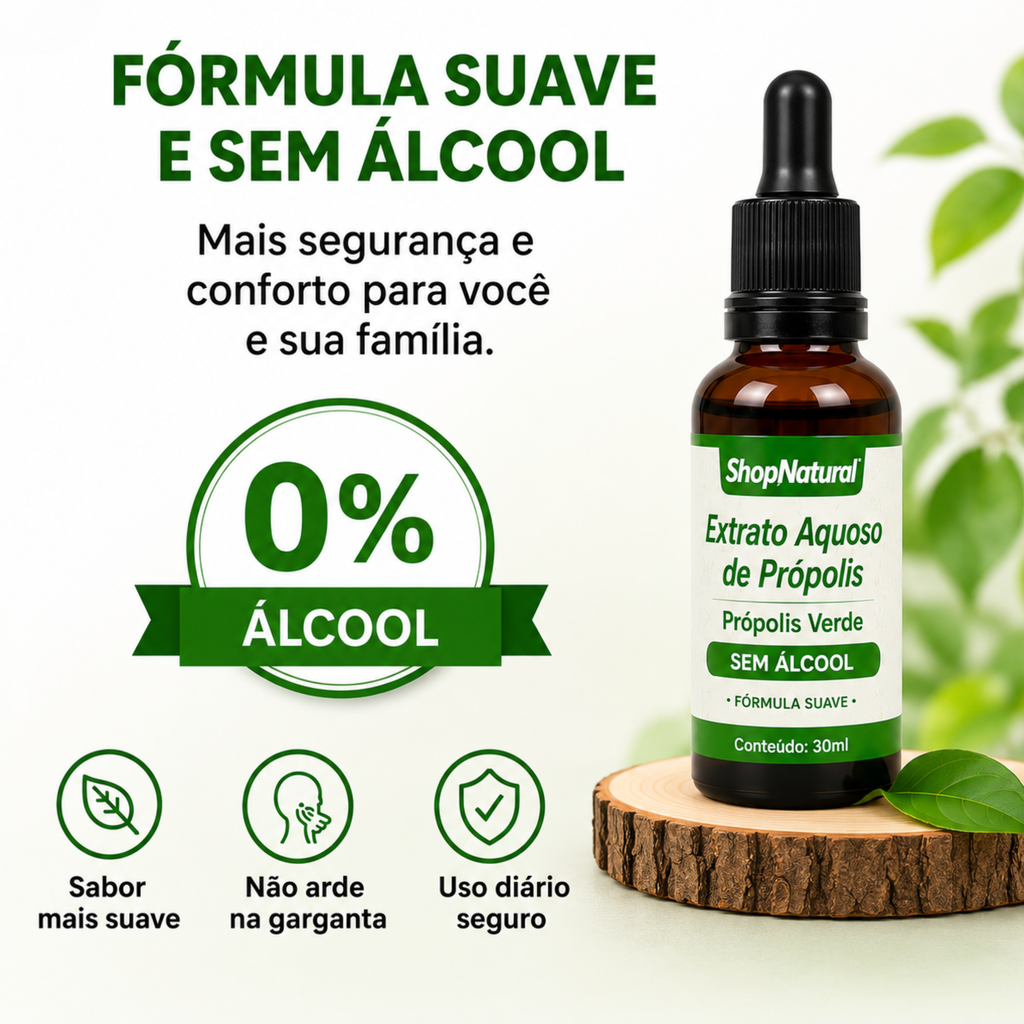 Própolis Verde Sem Álcool Extrato Aquoso Proteção Para Garganta e Imunidade — foto 5