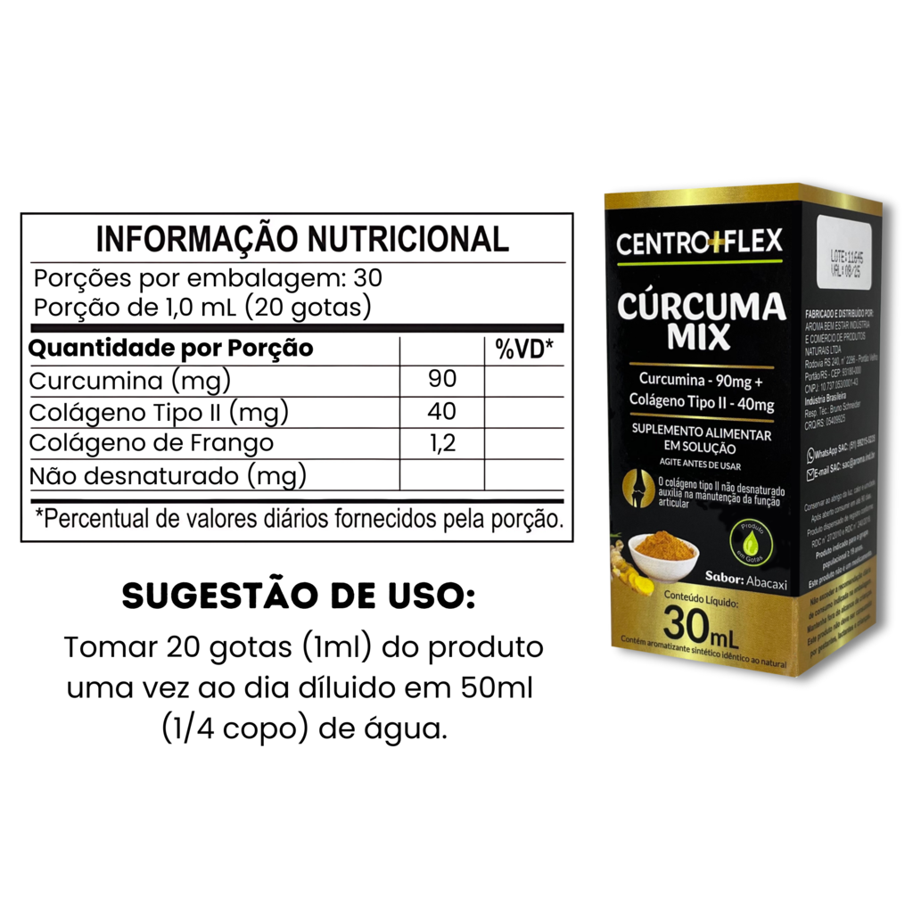 Cúrcuma Mix | Centro Flex 30ml — foto 3