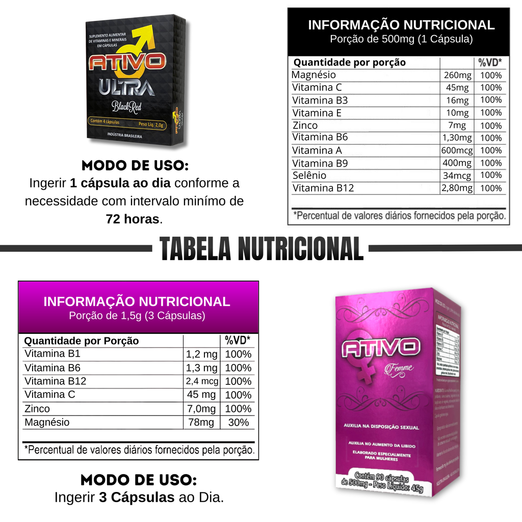 Kit Casal Ativo Ultra + Ativo Femme – Energia, Libido e Bem-Estar a Dois | 100% Natural — foto 5