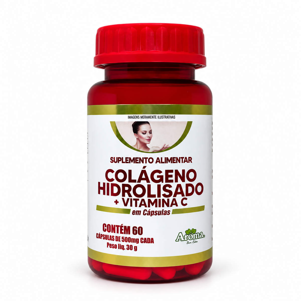Colágeno Hidrolisado + Vitamina C | 60 Cápsulas