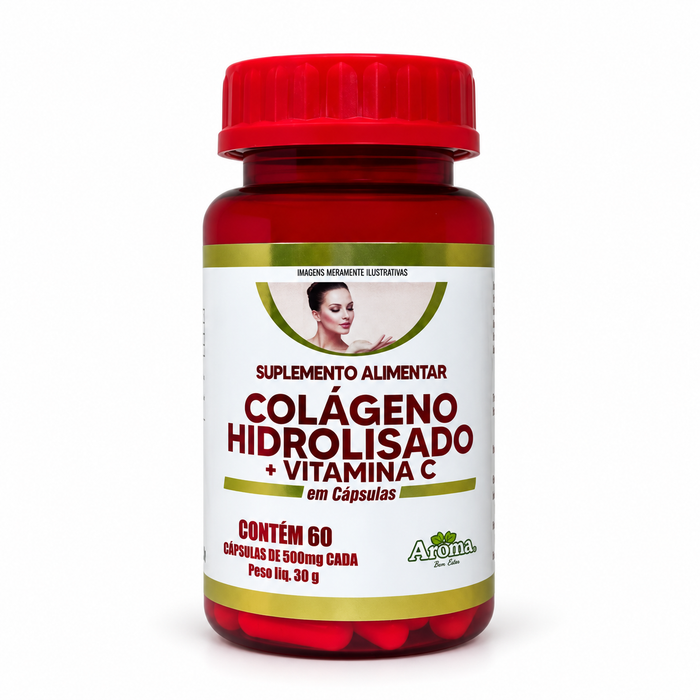 Colágeno Hidrolisado + Vitamina C | 60 Cápsulas