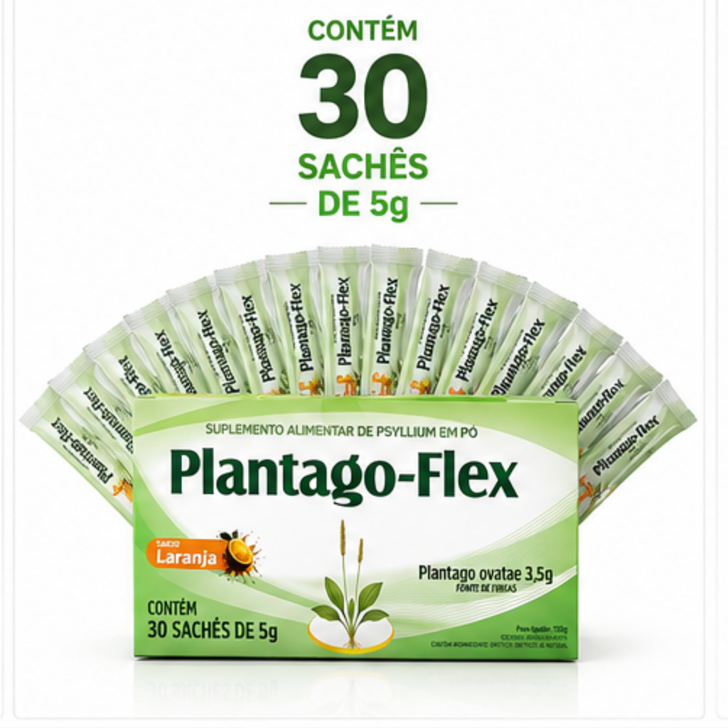 Plantago-Flex Psyllium em Pó Para Saciedade - Fibra Solúvel — foto 8