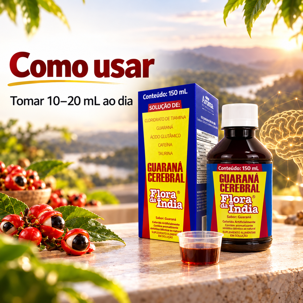 Guaraná Cerebral Solução com Vitamina B1 | 150 ml