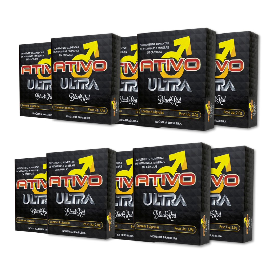 Ativo Ultra Black Red | 10 CAIXAS
