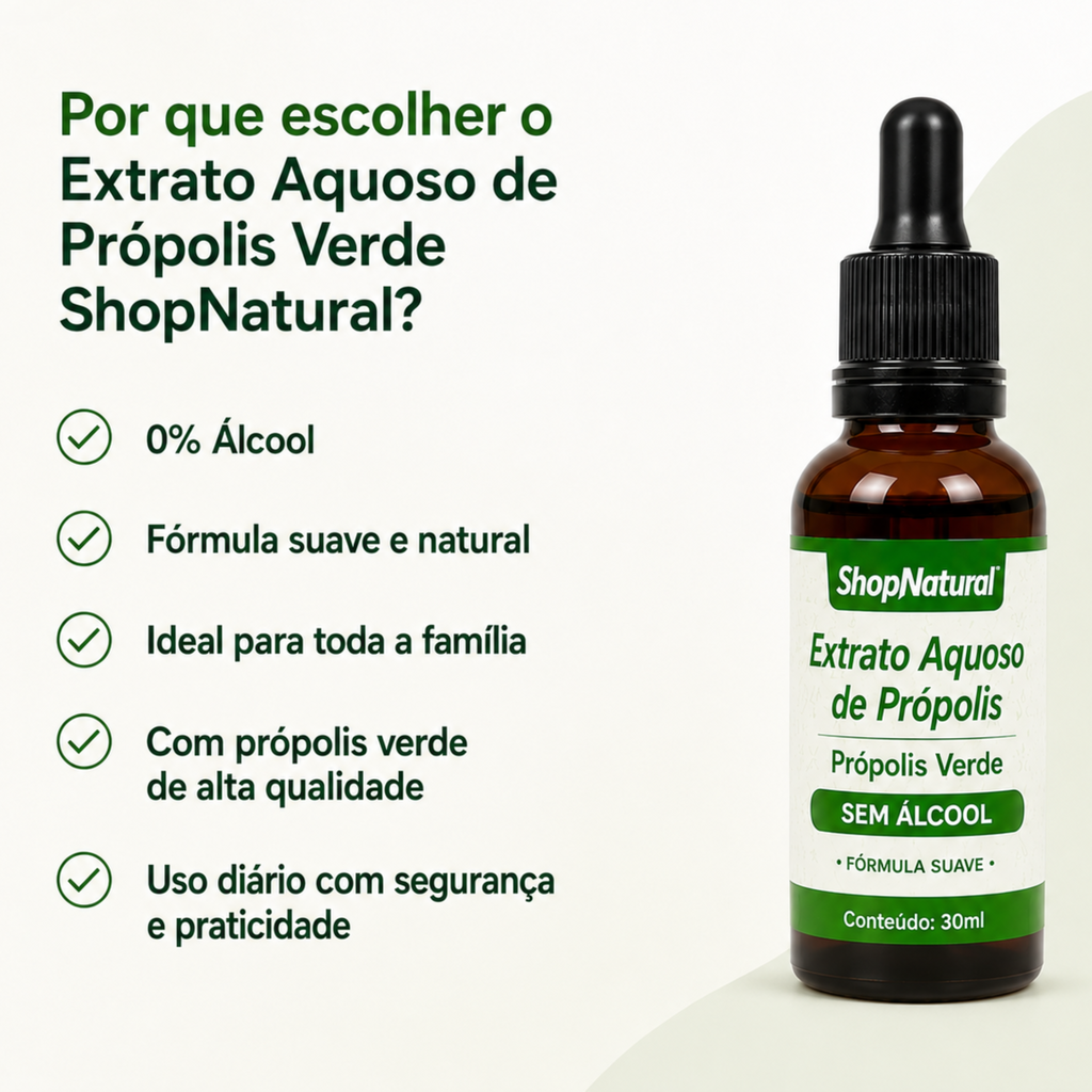 Própolis Verde Sem Álcool Extrato Aquoso Proteção Para Garganta e Imunidade — foto 9