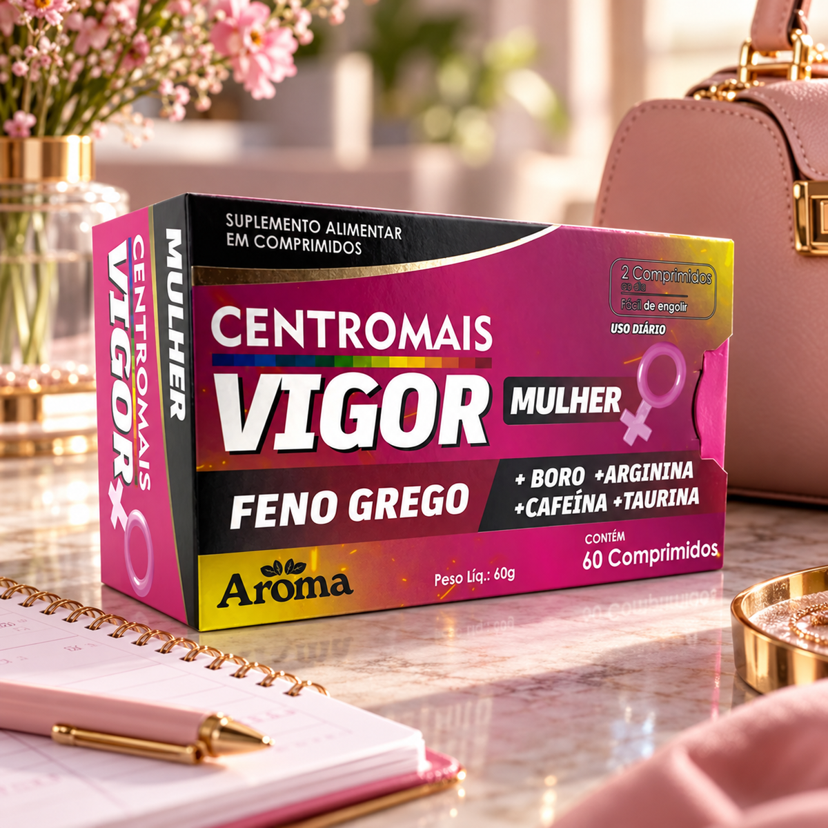 CentroMais Vigor Mulher Feno-Grego | 60 Cápsulas
