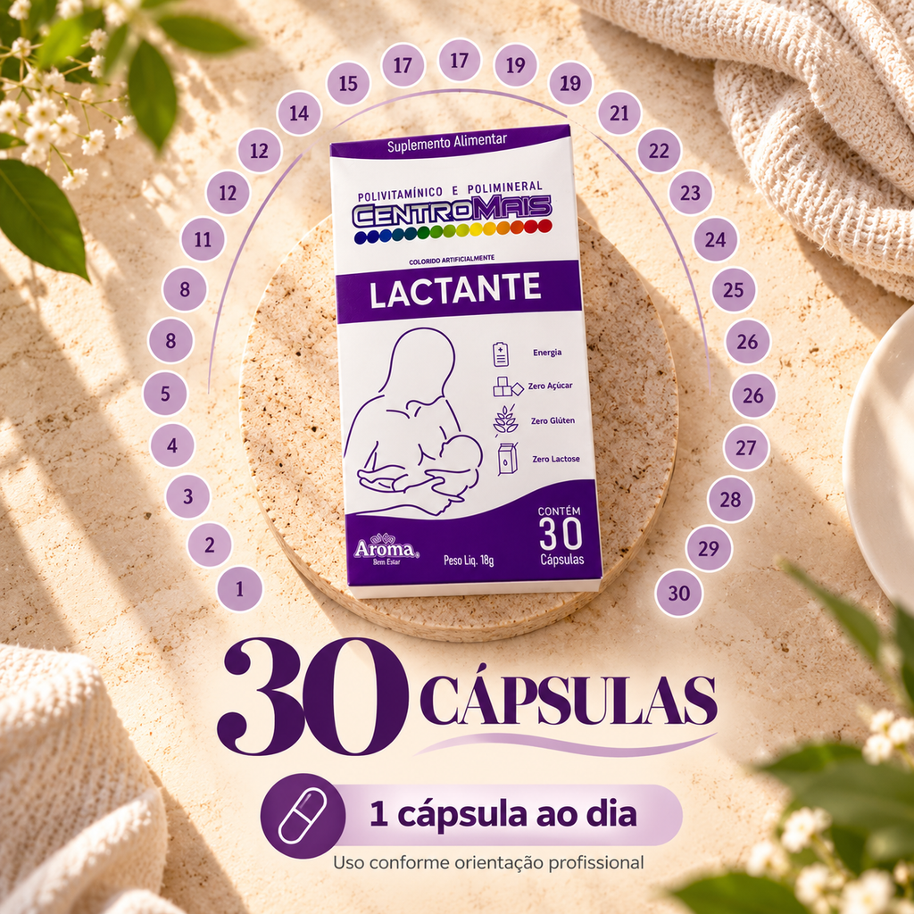 Lactante CentroMais | 30 Cápsulas - Suplemento Natural em Cápsulas