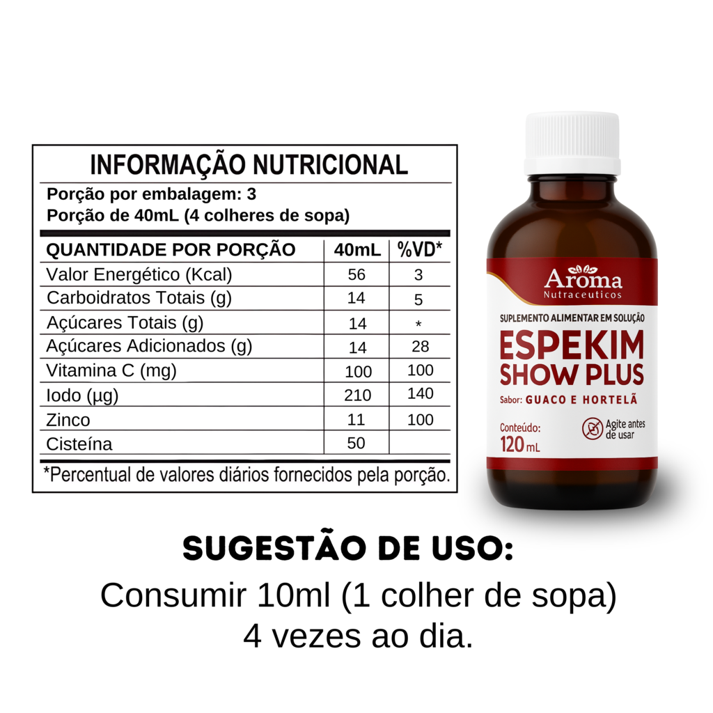 Espekim Show Plus 120ml – Suplemento para Saúde Respiratória — foto 2