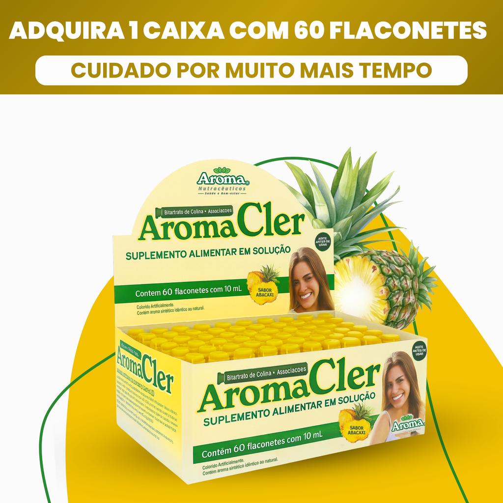 AromaCler - 60 Flaconetes - Solução Líquida Pronta para Uso — Kit 1 Unidade