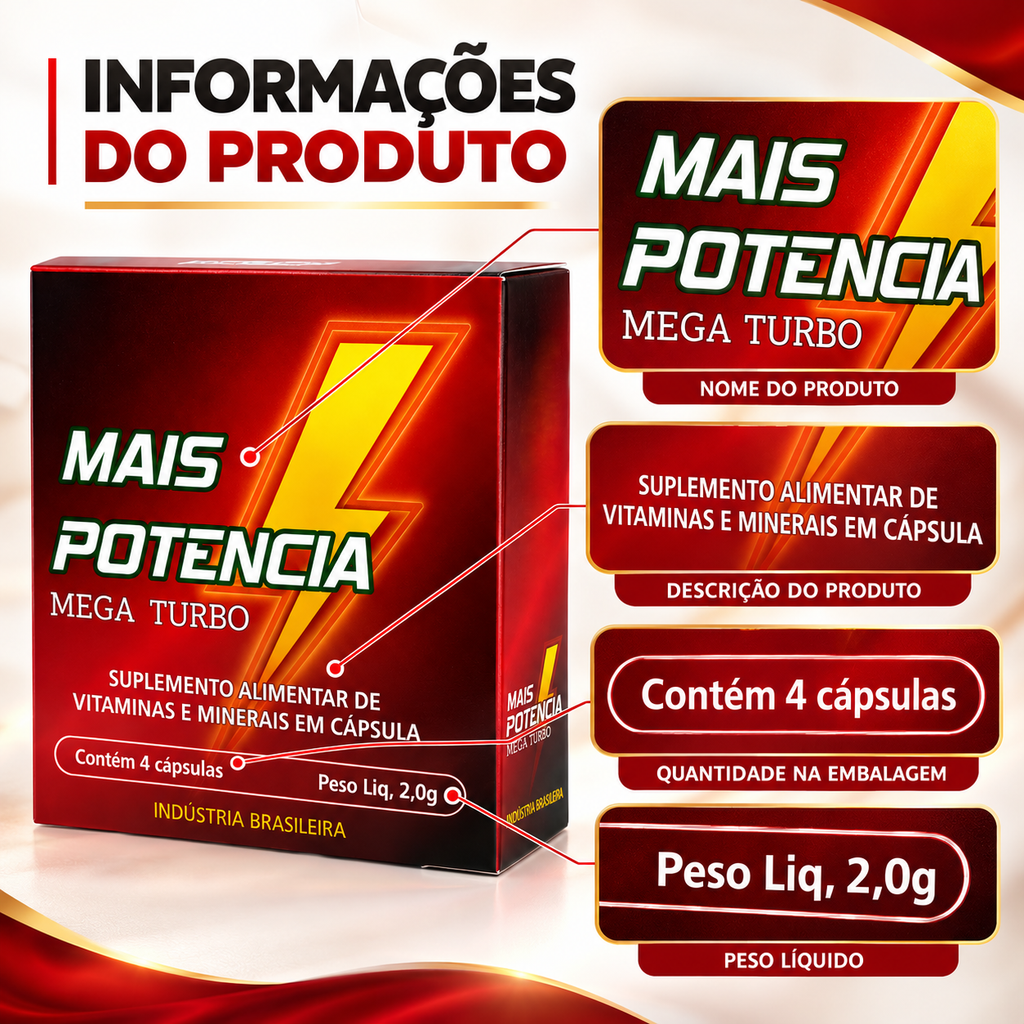 Mais Potência | Suplemento Alimentar em Cápsulas