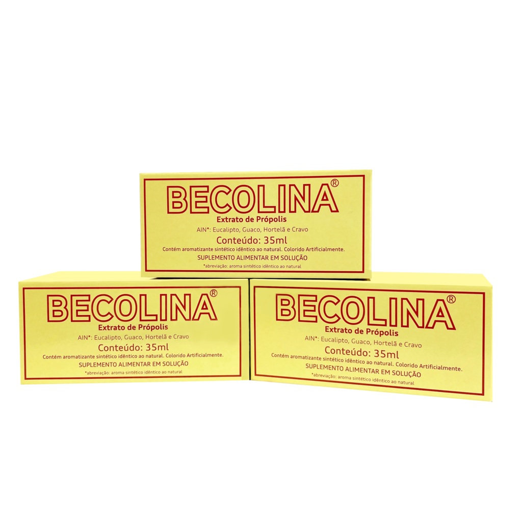 Kit 3x Becolina Gotas 35ml