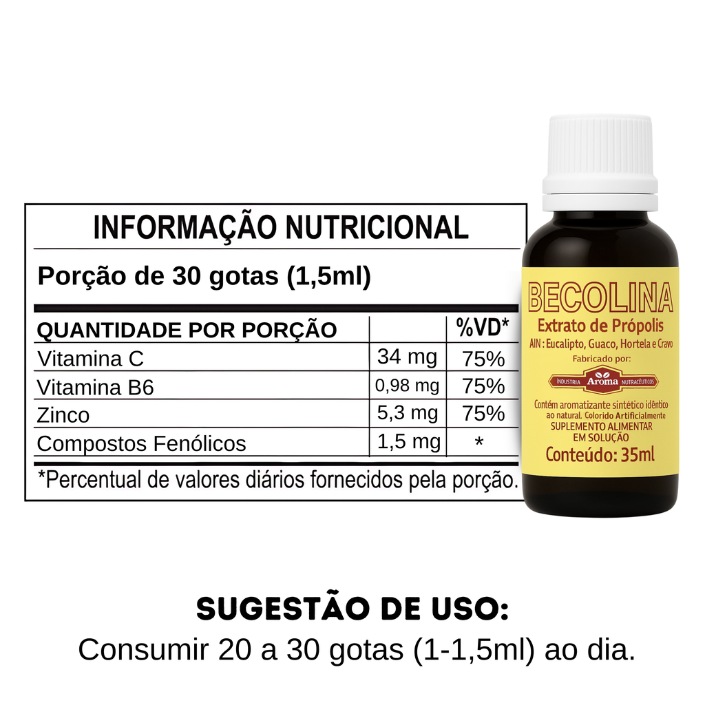 Becolina Gotas 35ml – Saúde Respiratória Natural — foto 2