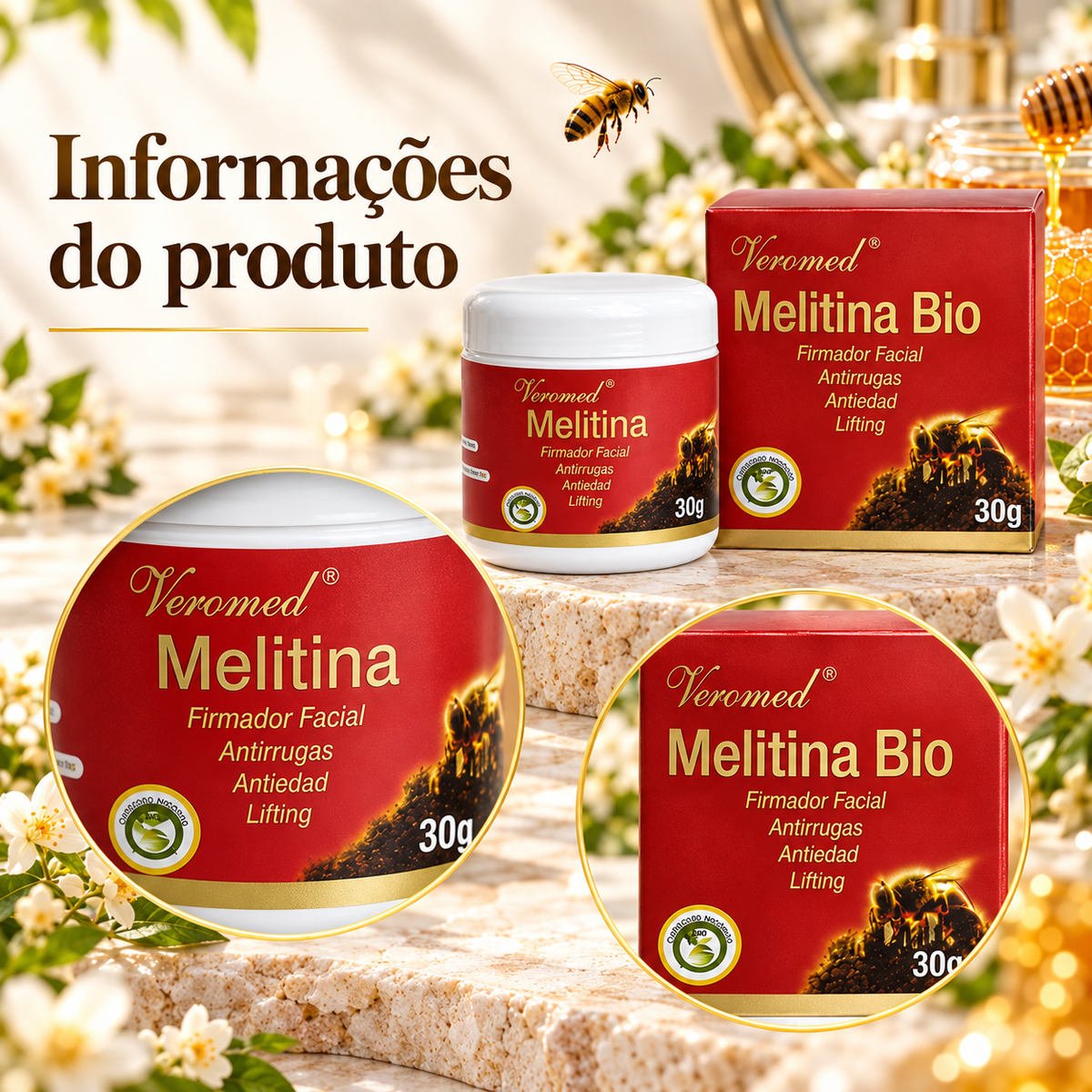 Creme Firmador Facial com Melitina | 30 g