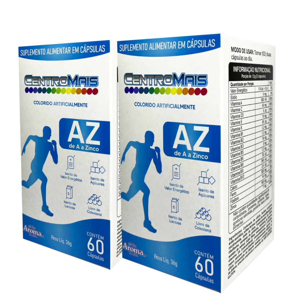 Multivitamínico Centromais A-Z | 120 Cápsulas