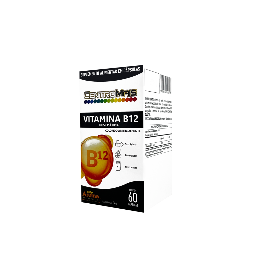 Vitamina B12 Dose Máxima | 60 Cápsulas