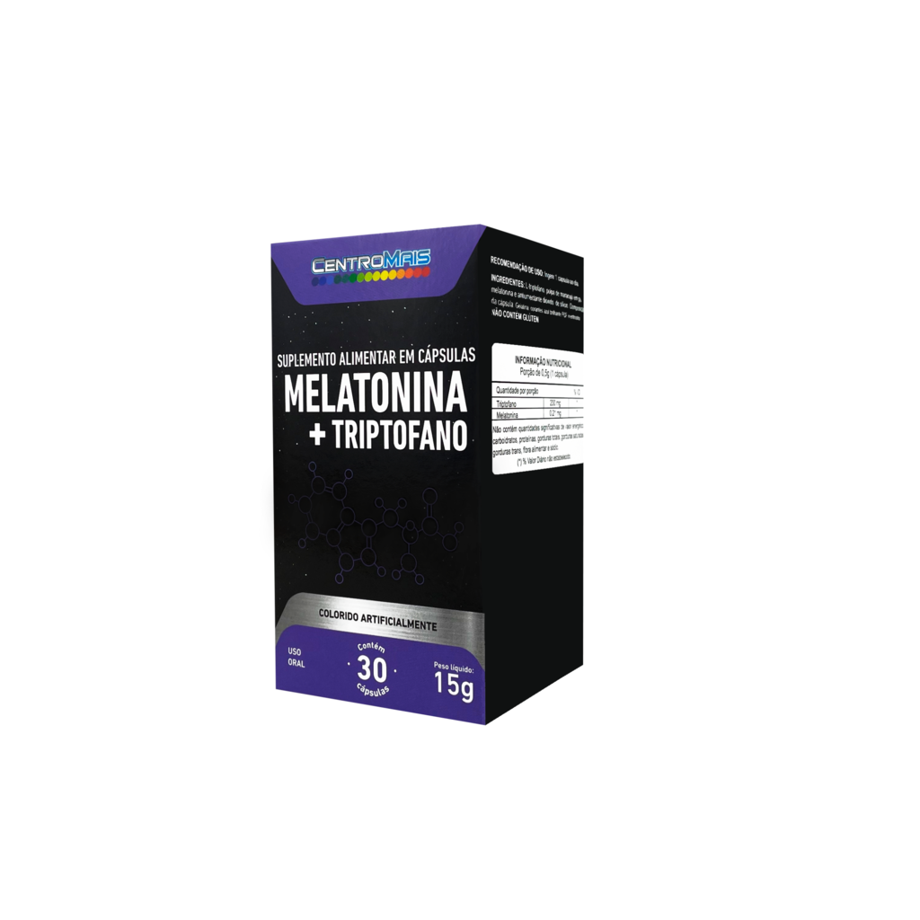 CentroMais Melatonina + Triptofano | 30 Cápsulas