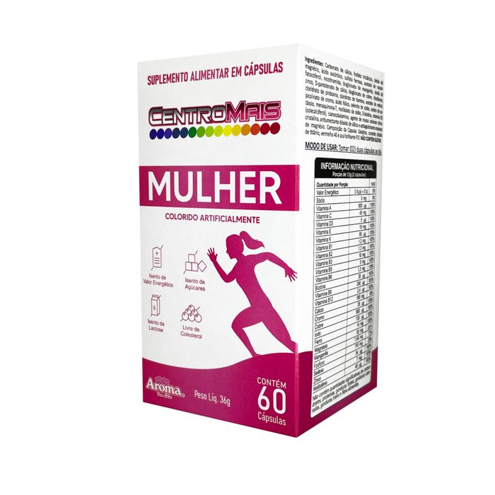 Multivitamínico Centromais Mulher | 60 Cápsulas