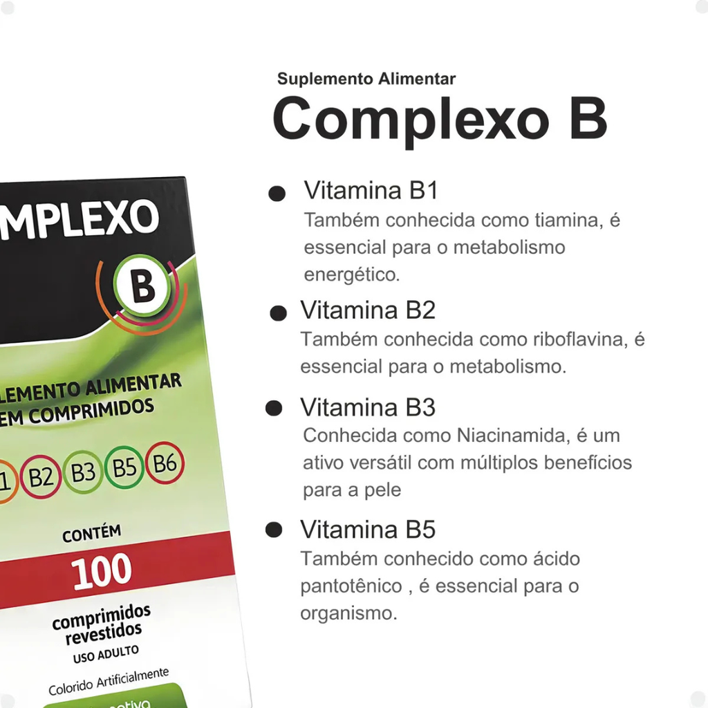 Complexo B Concentrado 100 comprimidos — foto 3