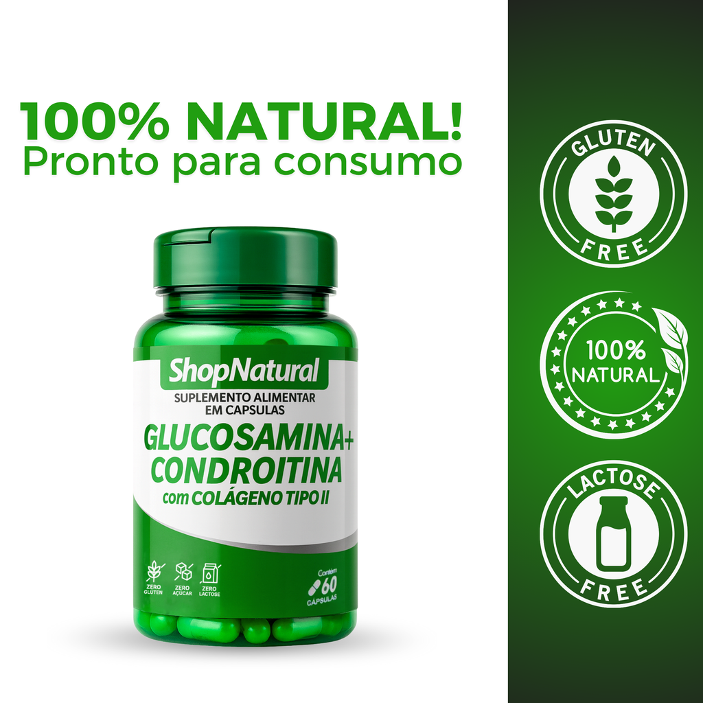Condro Colágeno Importado Glucosamina Cartilagem Mobilidade 60caps — foto 6