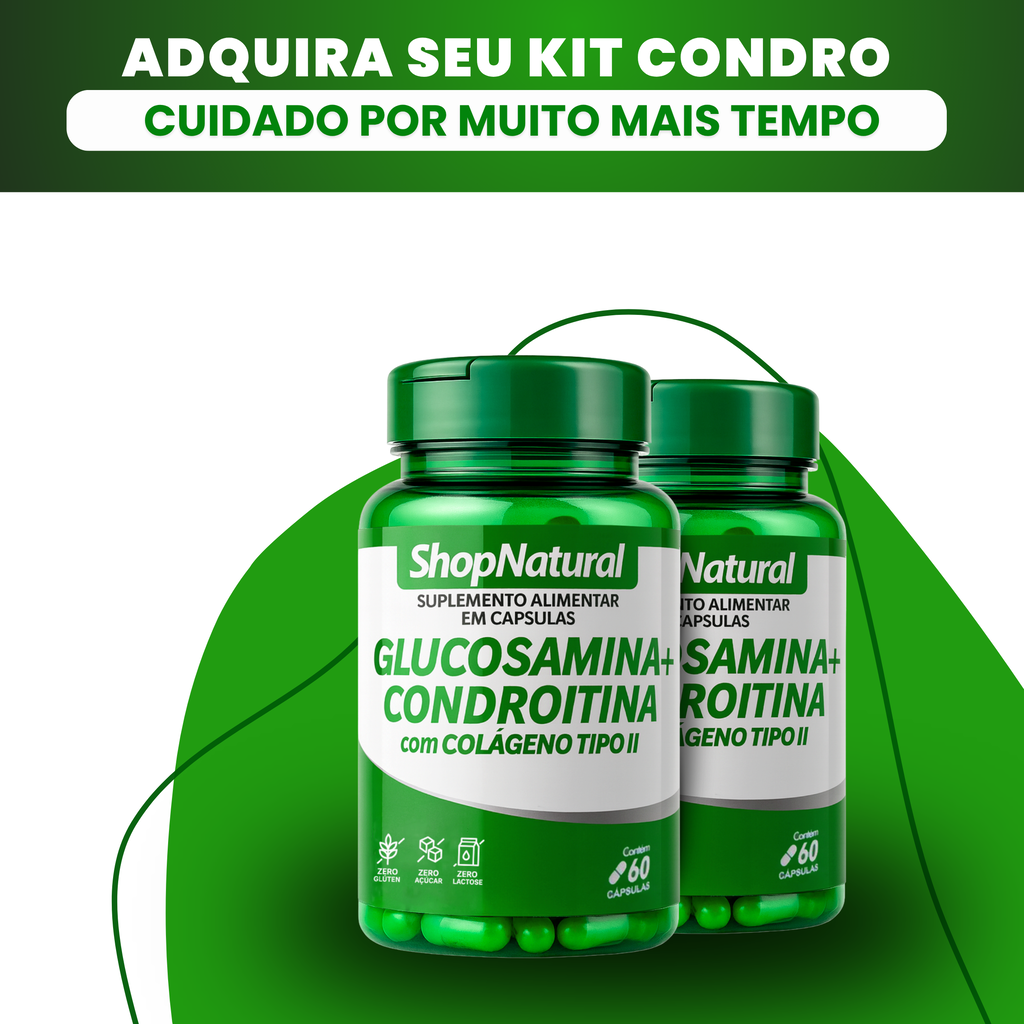 Condro Colágeno Importado Glucosamina Cartilagem Mobilidade 60caps — foto 8