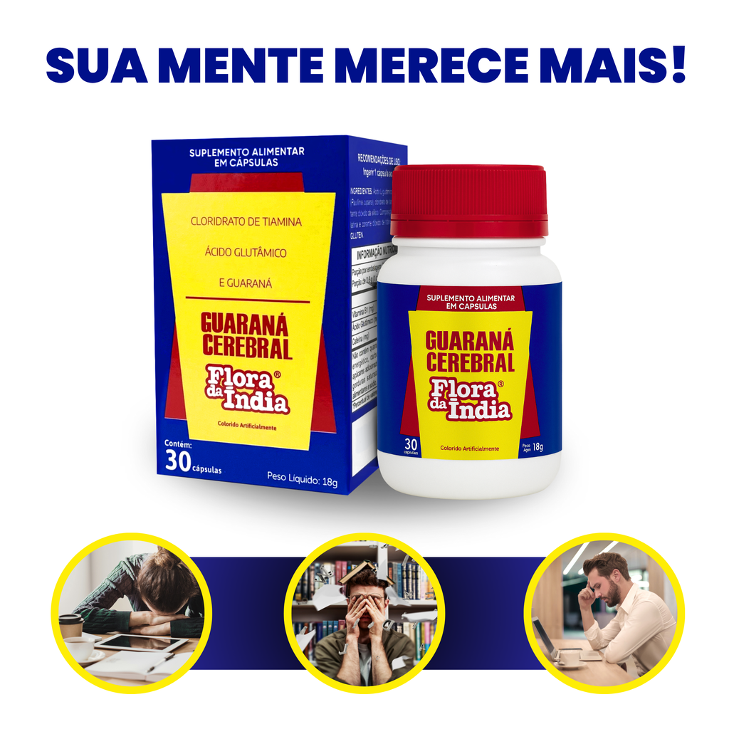 Guaraná Cerebral 30 Cápsulas – Energia Natural, Foco e Clareza Mental — foto 9