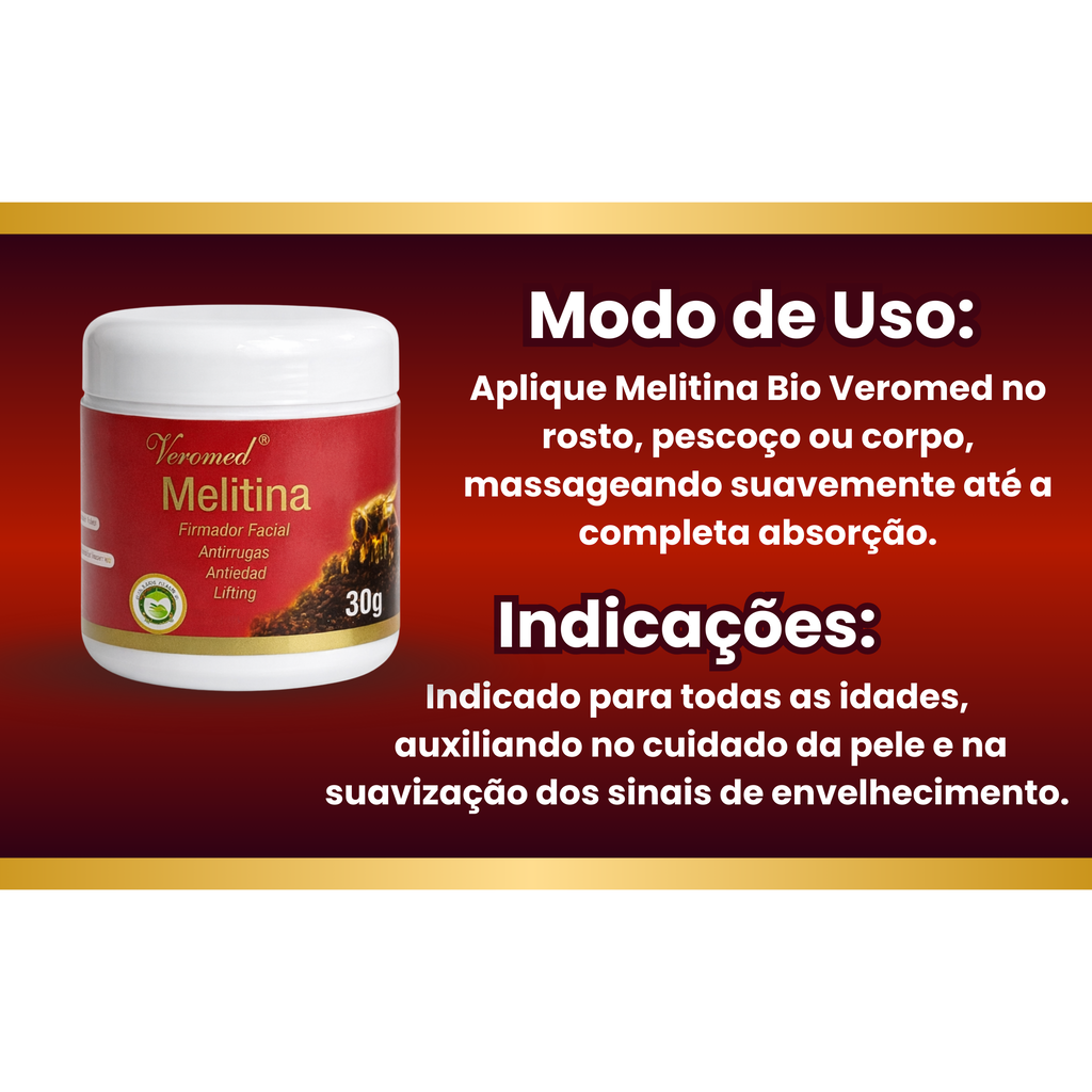 Creme Firmador Facial Melitina 30g Para Rugas e Flacidez com Efeito Lifting — foto 8