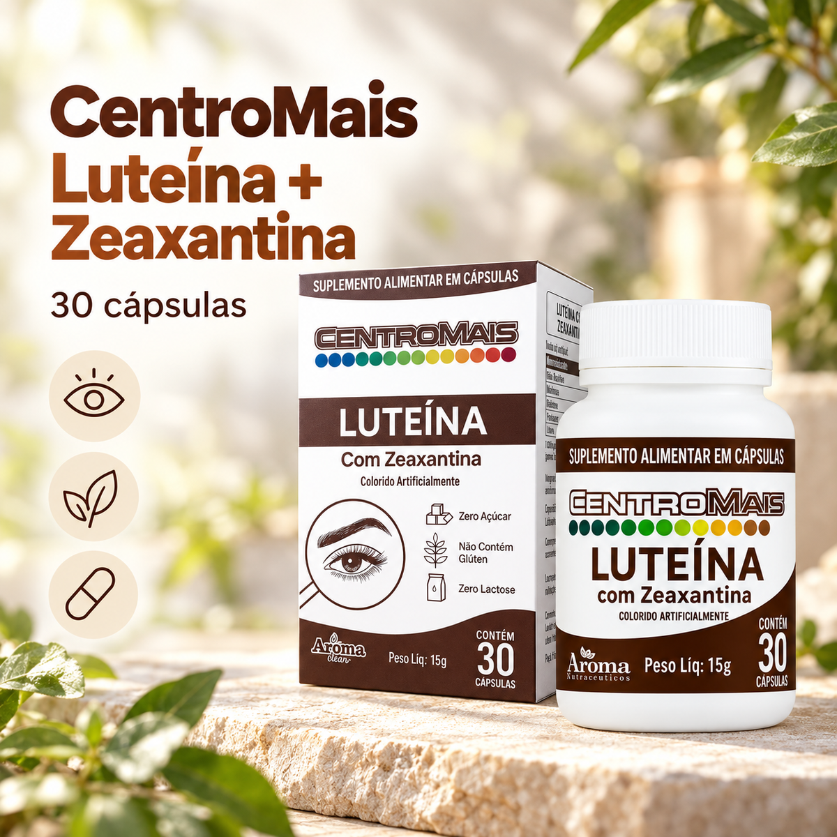 CentroMais Luteína com Zeaxantina - 30 Cápsulas