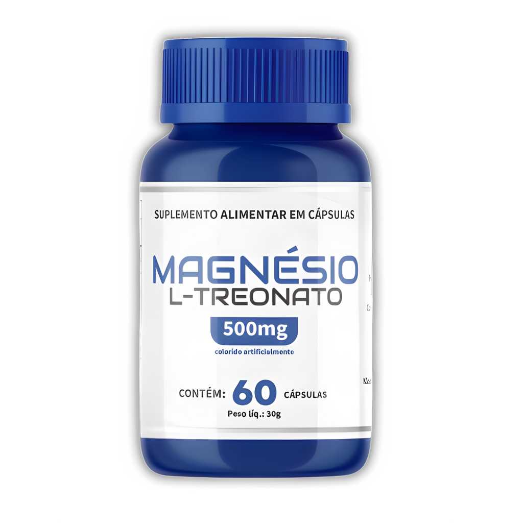 Treonato de Magnésio 500mg | 60 Cápsulas