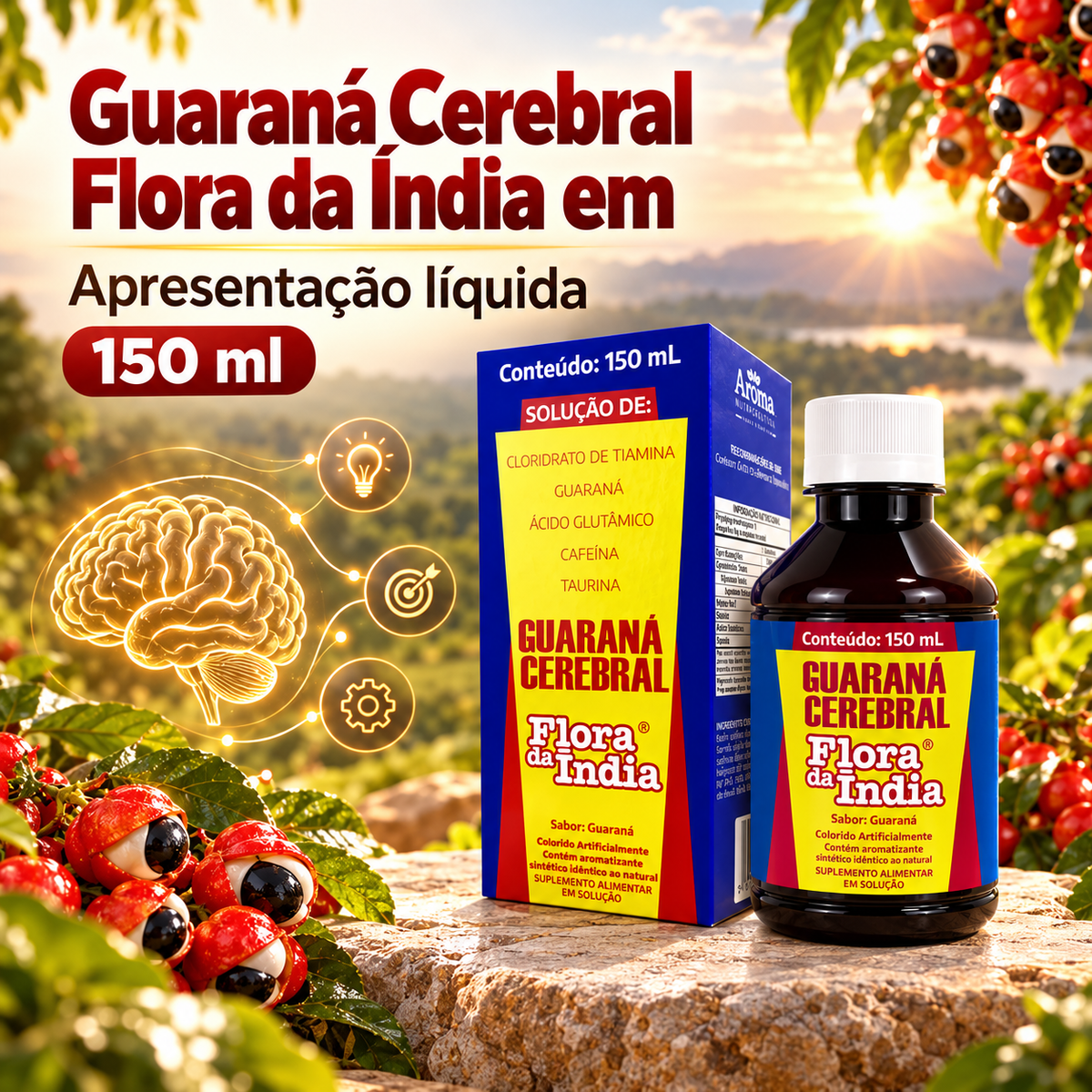 Guaraná Cerebral Solução com Vitamina B1 | 150 ml