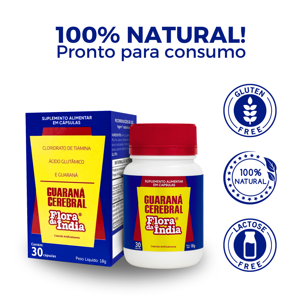 Guaraná Cerebral 30 Cápsulas – Energia Natural, Foco e Clareza Mental — foto 8