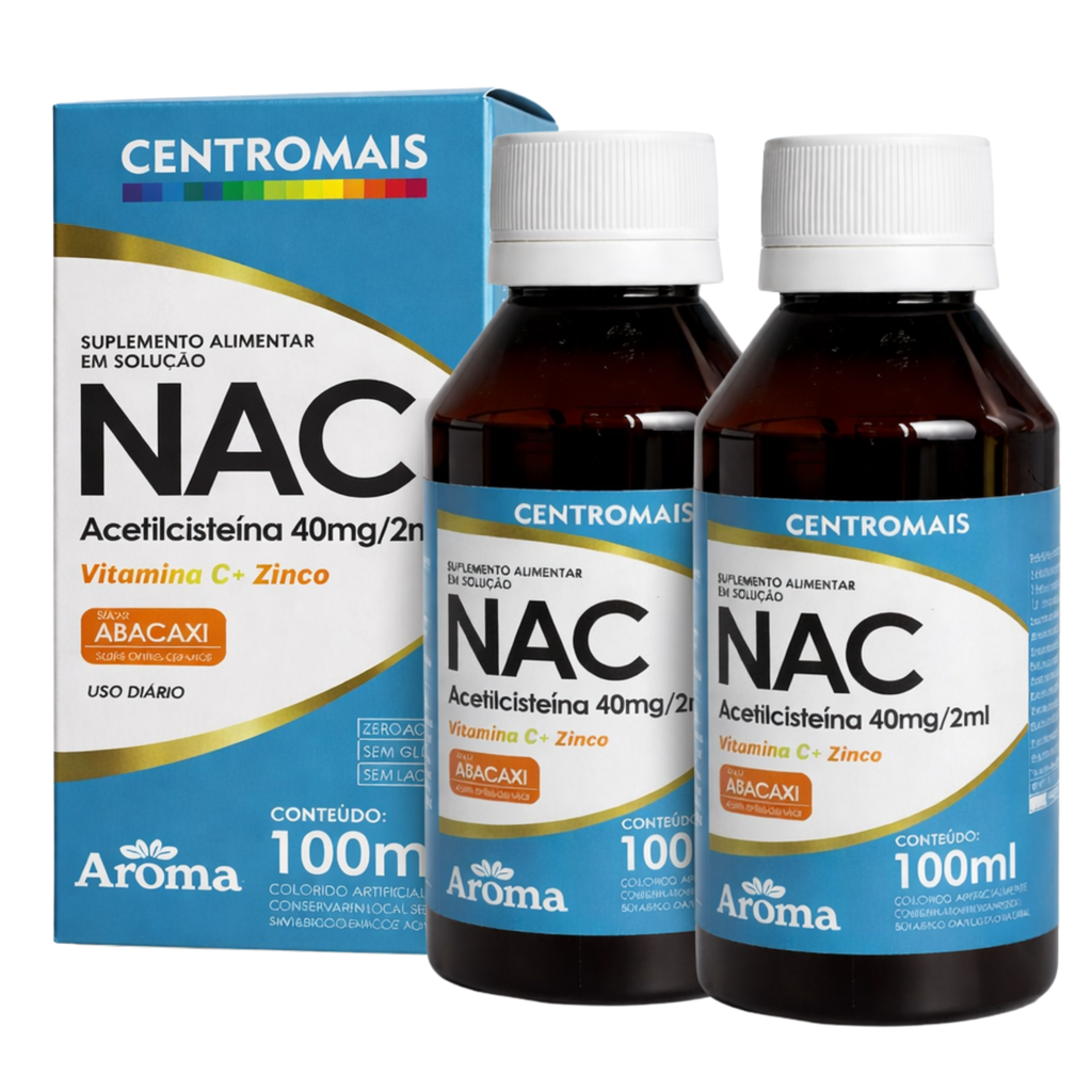 CentroMais NAC Acetilcisteína 40mg - 100ml — Kit 2 Unidades