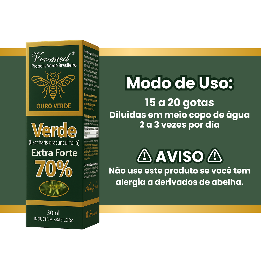 Extrato de Propólis 70% 30ml - Veromed — foto 4