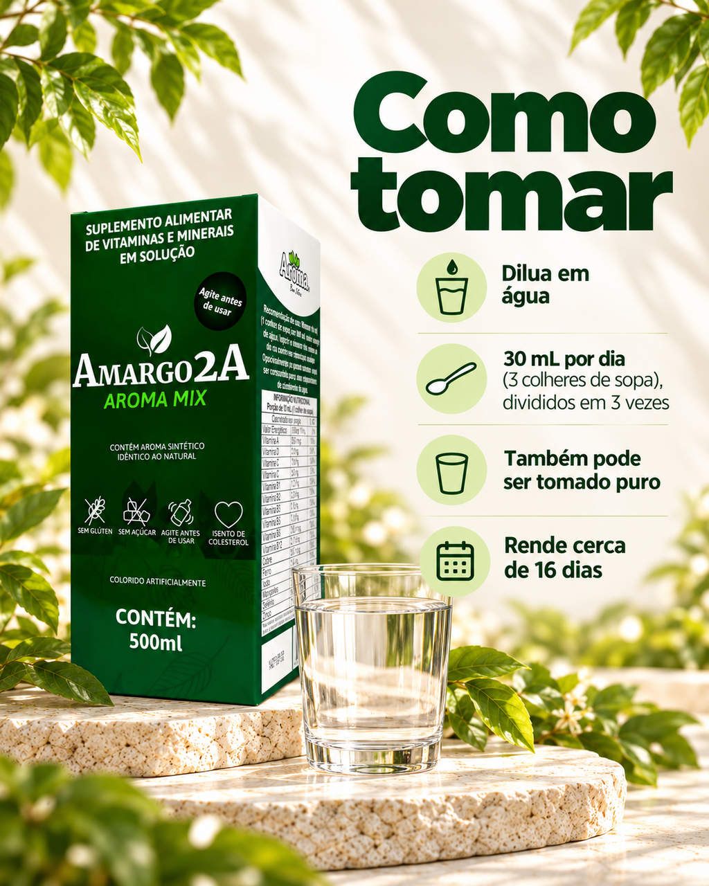 Amargo 2A Aroma Mix | 500ml - Saúde e Bem-Estar
