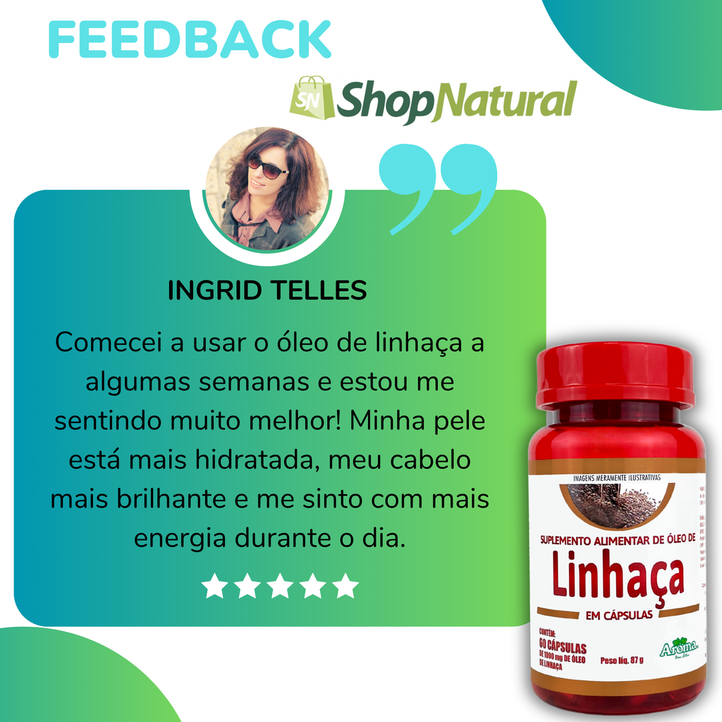 Óleo de Linhaça 1000mg | 60 Cápsulas — foto 3