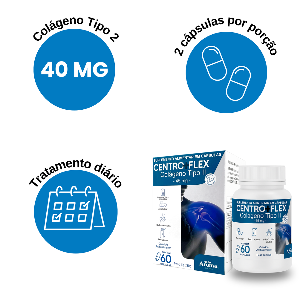 Centro + Flex Colágeno Tipo II | 60 Cápsulas — foto 9