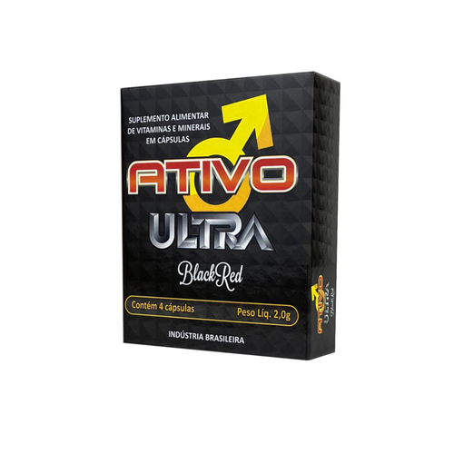 Ativo Ultra Black Red | 1 Caixa - Vigor e Energia Masculina — Kit 1 Unidade