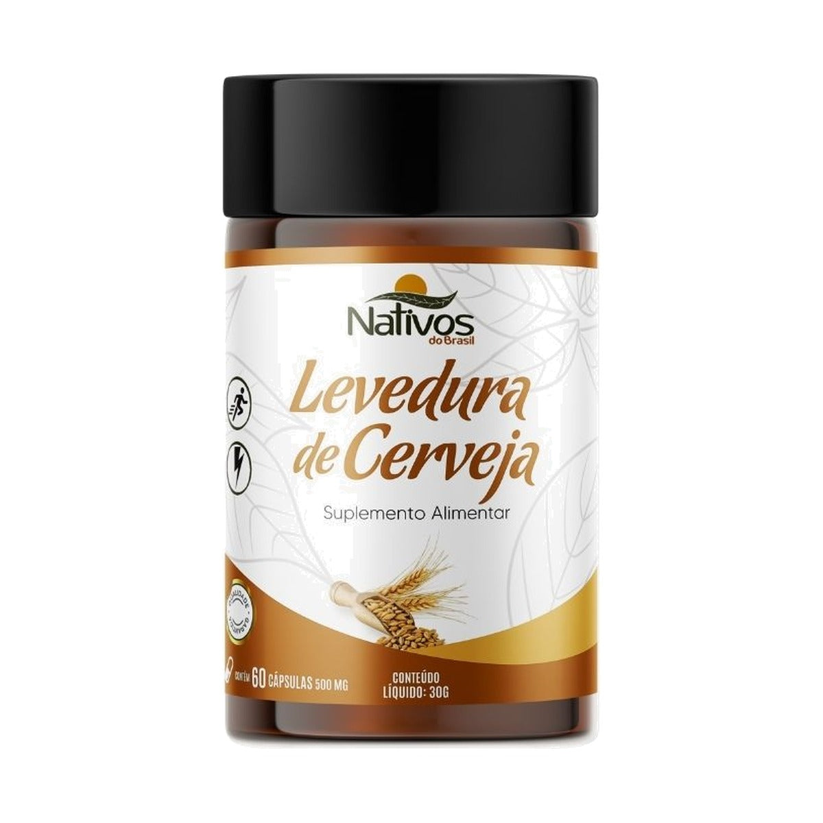 Levedura de Cerveja Nativos do Brasil 60 Cápsulas | 500 mg