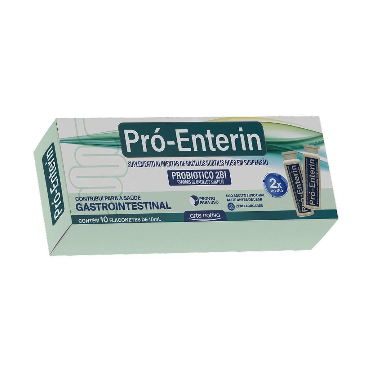 Pró-Enterin Arte Nativa 10 Flaconetes 10ml | Bacillus subtilis HU58