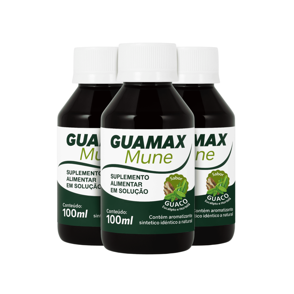 Kit 3x Guamax Mune 100 ml – Suporte Imunológico Natural