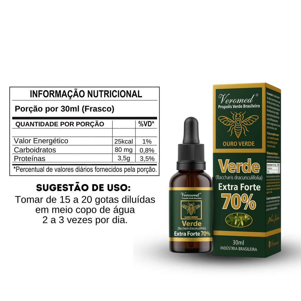Extrato de Propólis 70% 30ml - Veromed — foto 5
