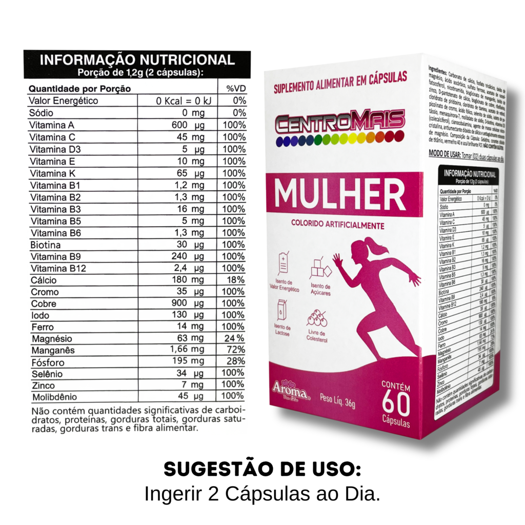 Multivitamínico Centromais Mulher | 60 Cápsulas — foto 2