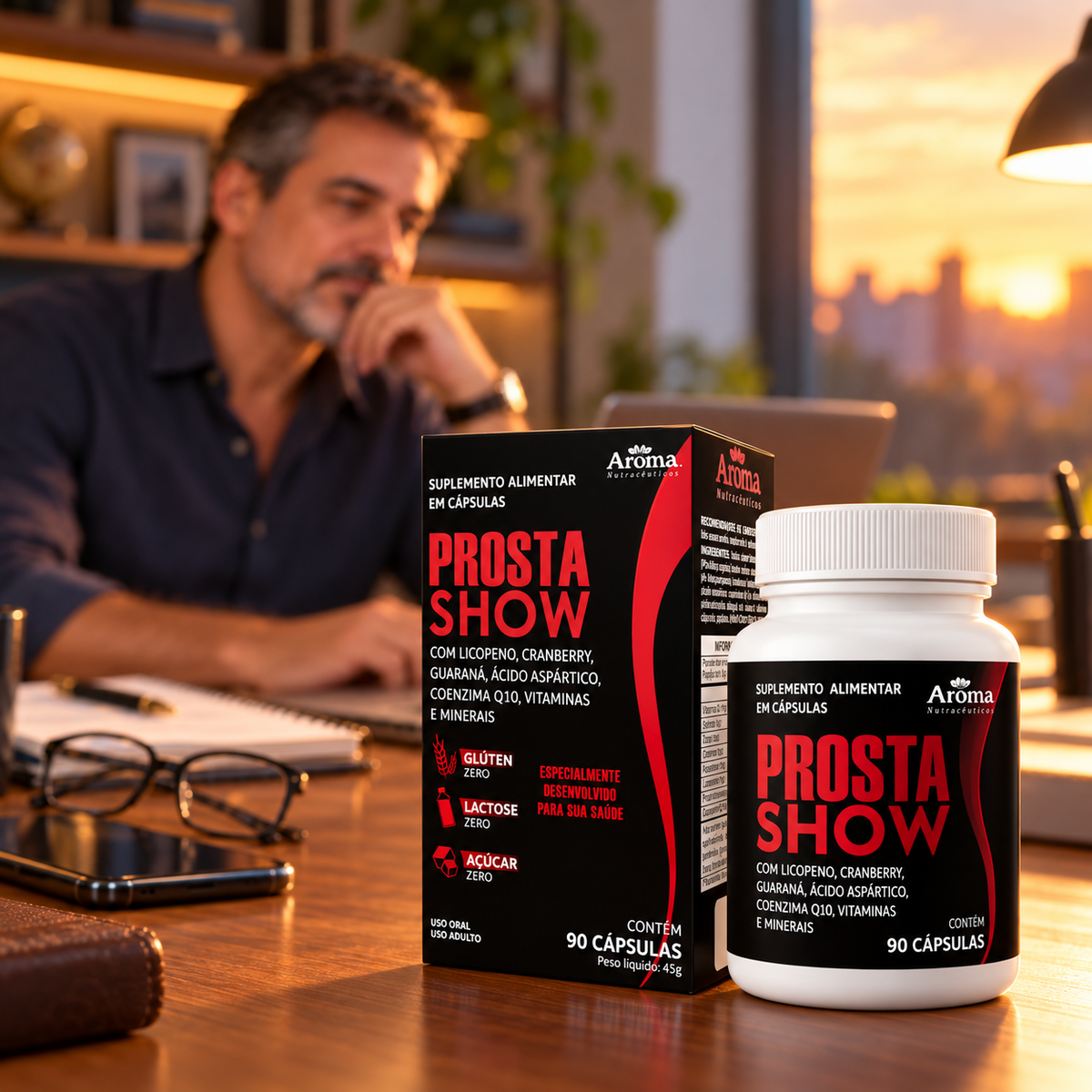 ProstaShow Suplemento Alimentar Masculino | 90 Cápsulas