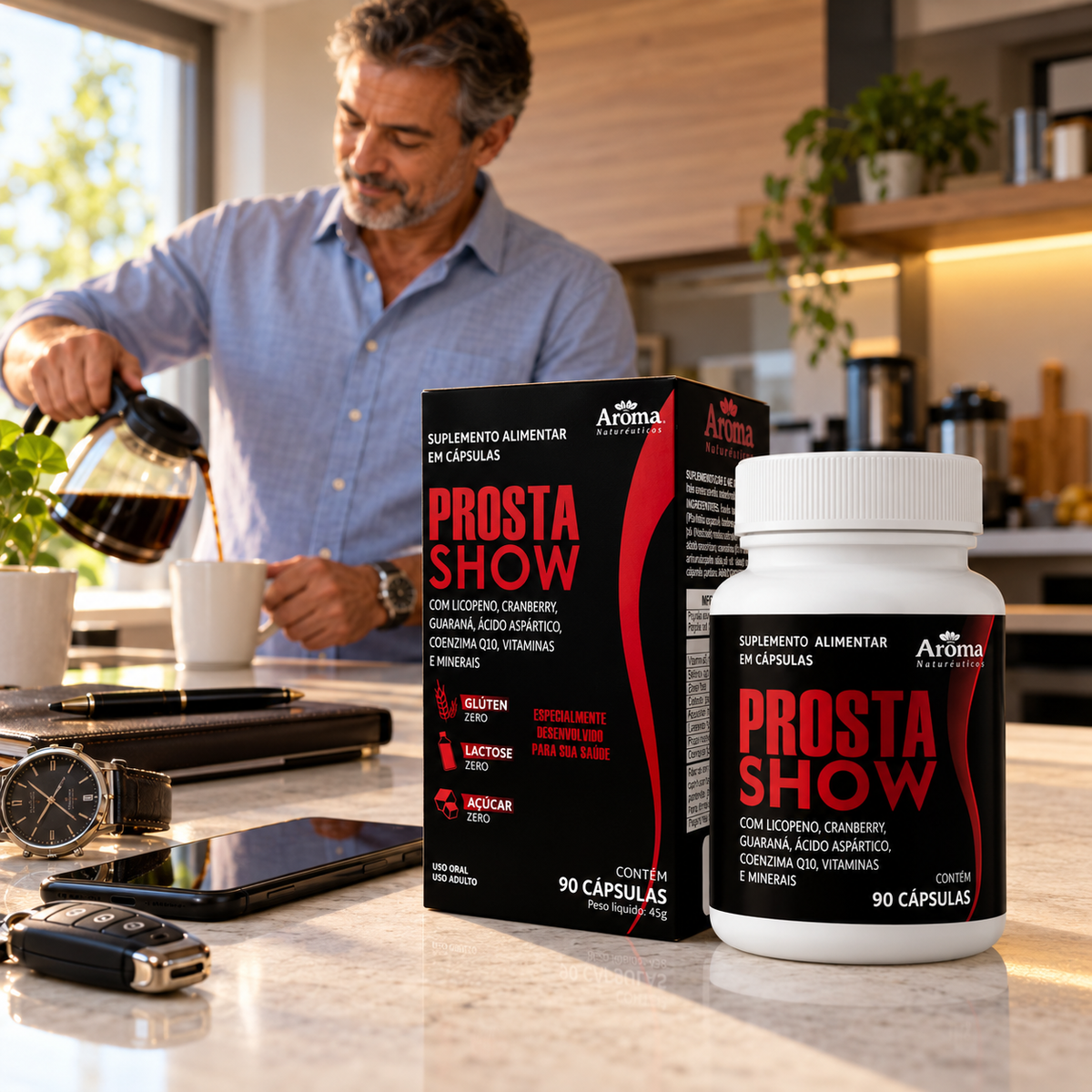 ProstaShow Suplemento Alimentar Masculino | 90 Cápsulas