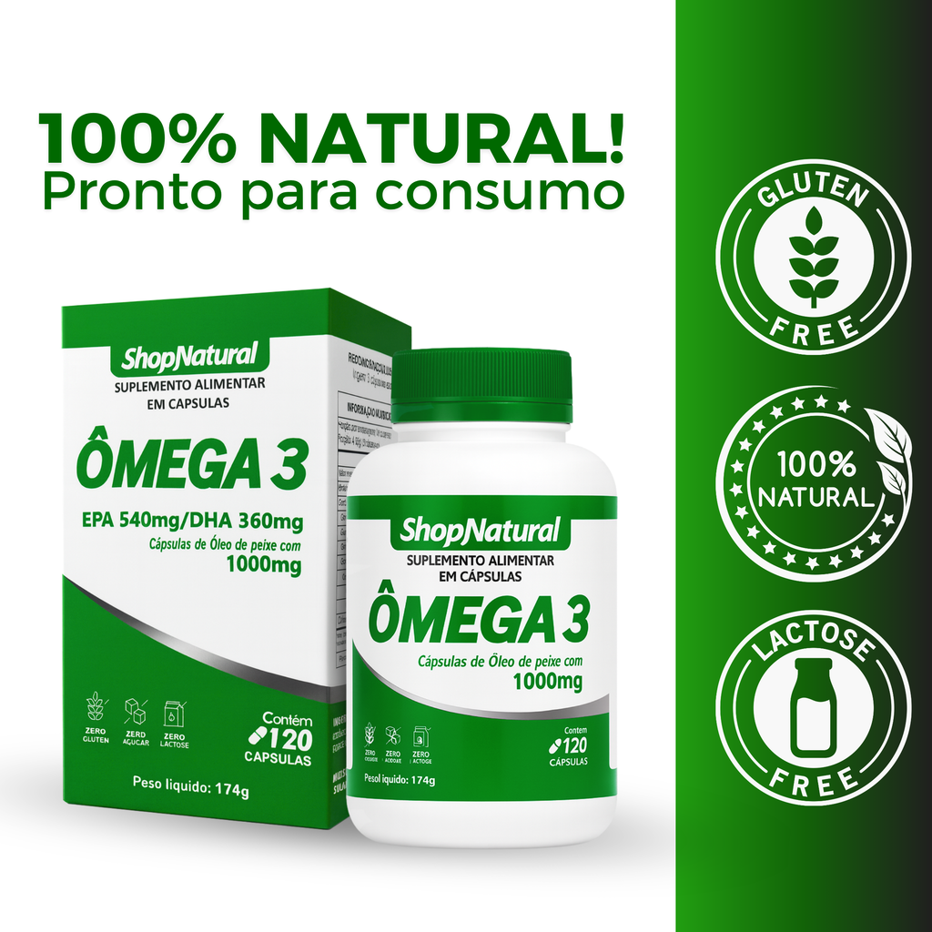 Anti-inflamatório Ômega 3 Premium 120 cápsulas 1000mg — foto 4