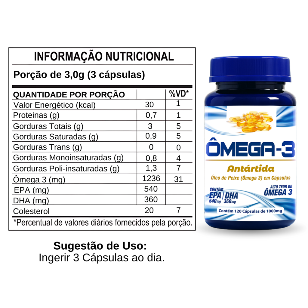 Ômega 3 Antártida | 120 Cápsulas — foto 3