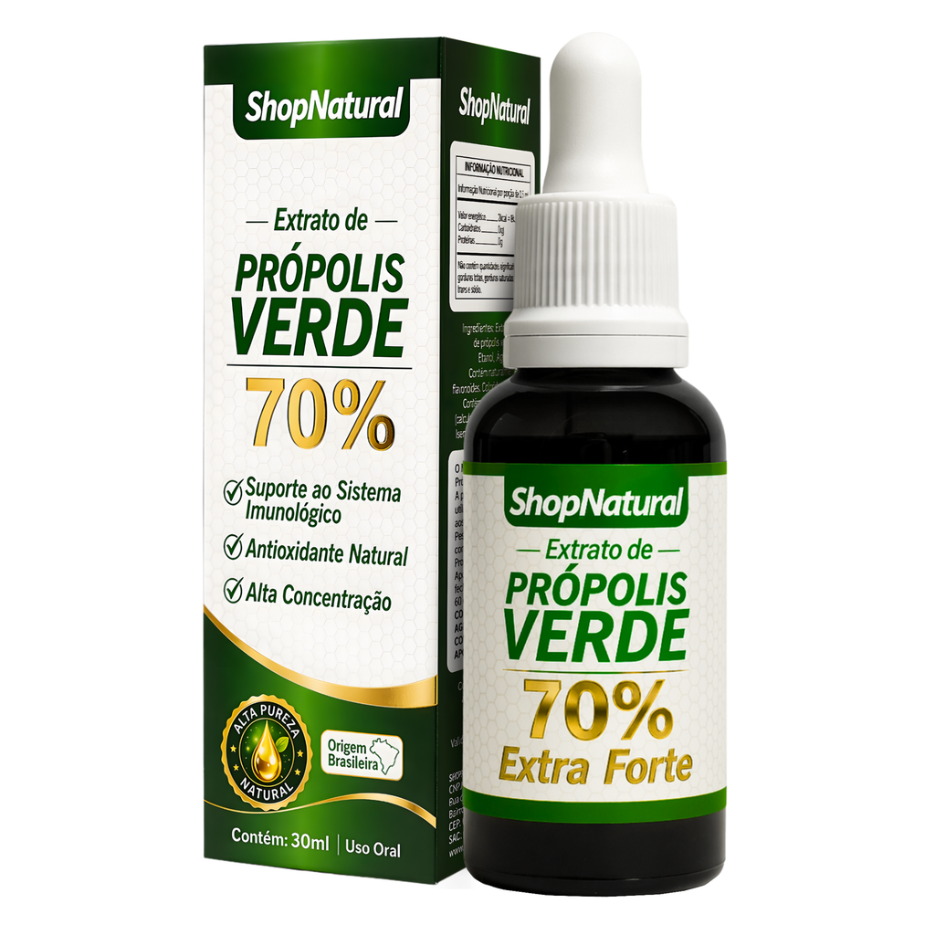 Própolis Verde 70% Extra Forte 30ml - Proteção Para Garganta e Imunidade — foto 2