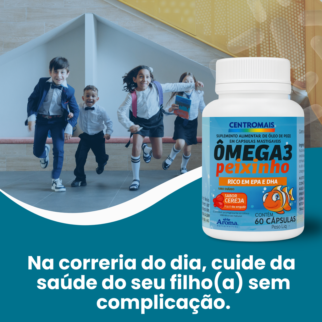 Ômega 3 Peixinho Centromais – 60 Cápsulas Mastigáveis — foto 4