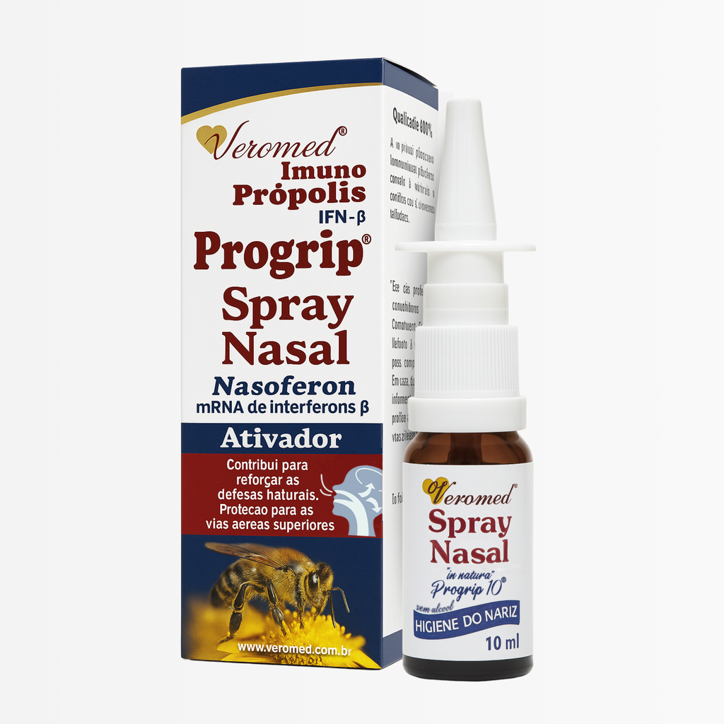 Progrip Spray Nasal Veromed 10ml – Higiene Nasal • Imuno Própolis IFN-β • NasofeRon